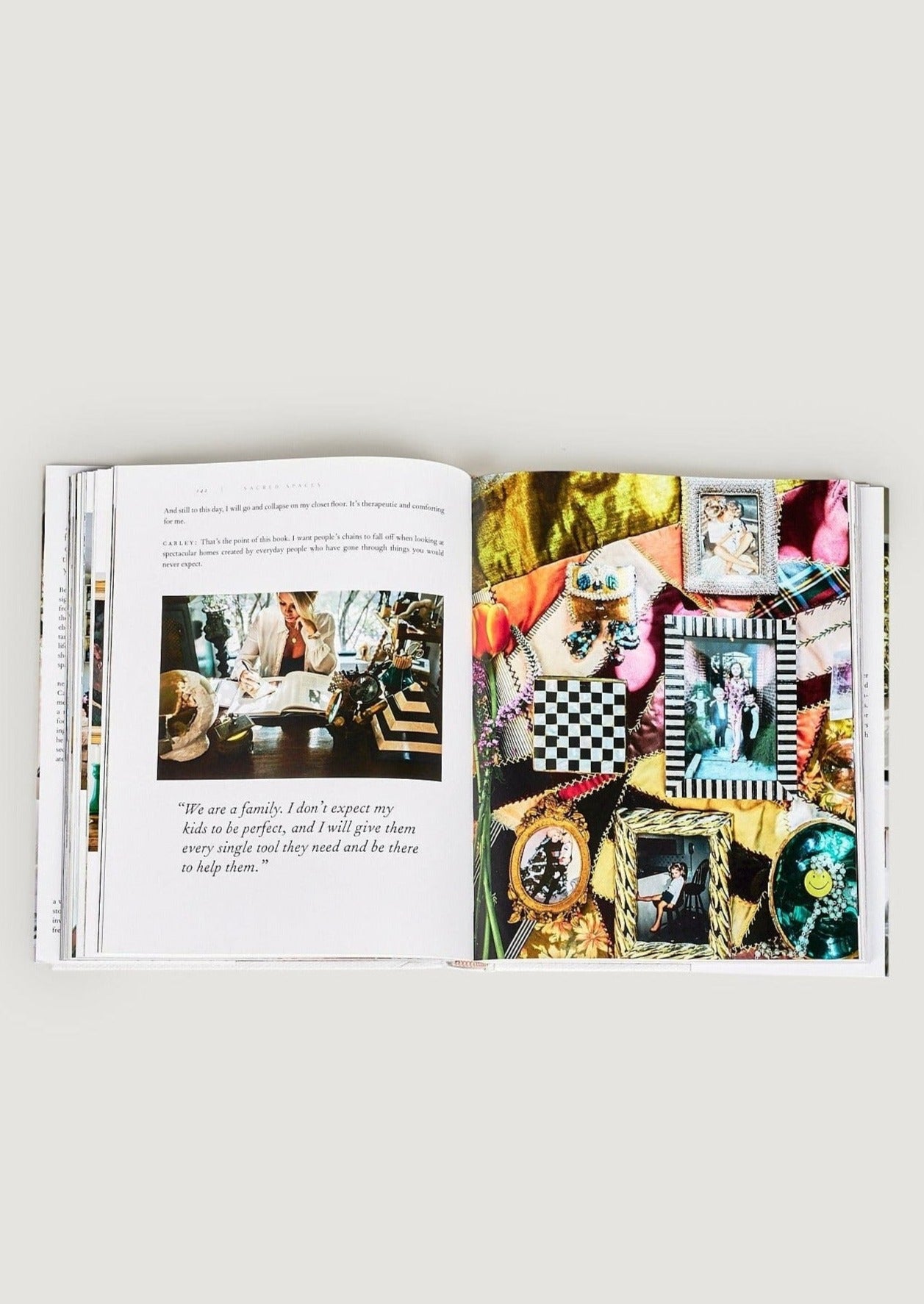 Afloral View of Page Inside Sacred Spaces By Carley Summers