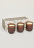 Fall Decor Gift Box Set of Wood Scented Candles at afloral