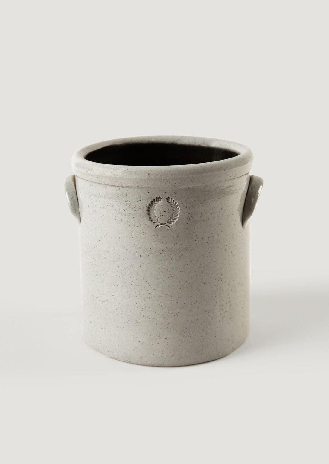 Grey Glazed Stoneware Crock from Farmhouse Pottery