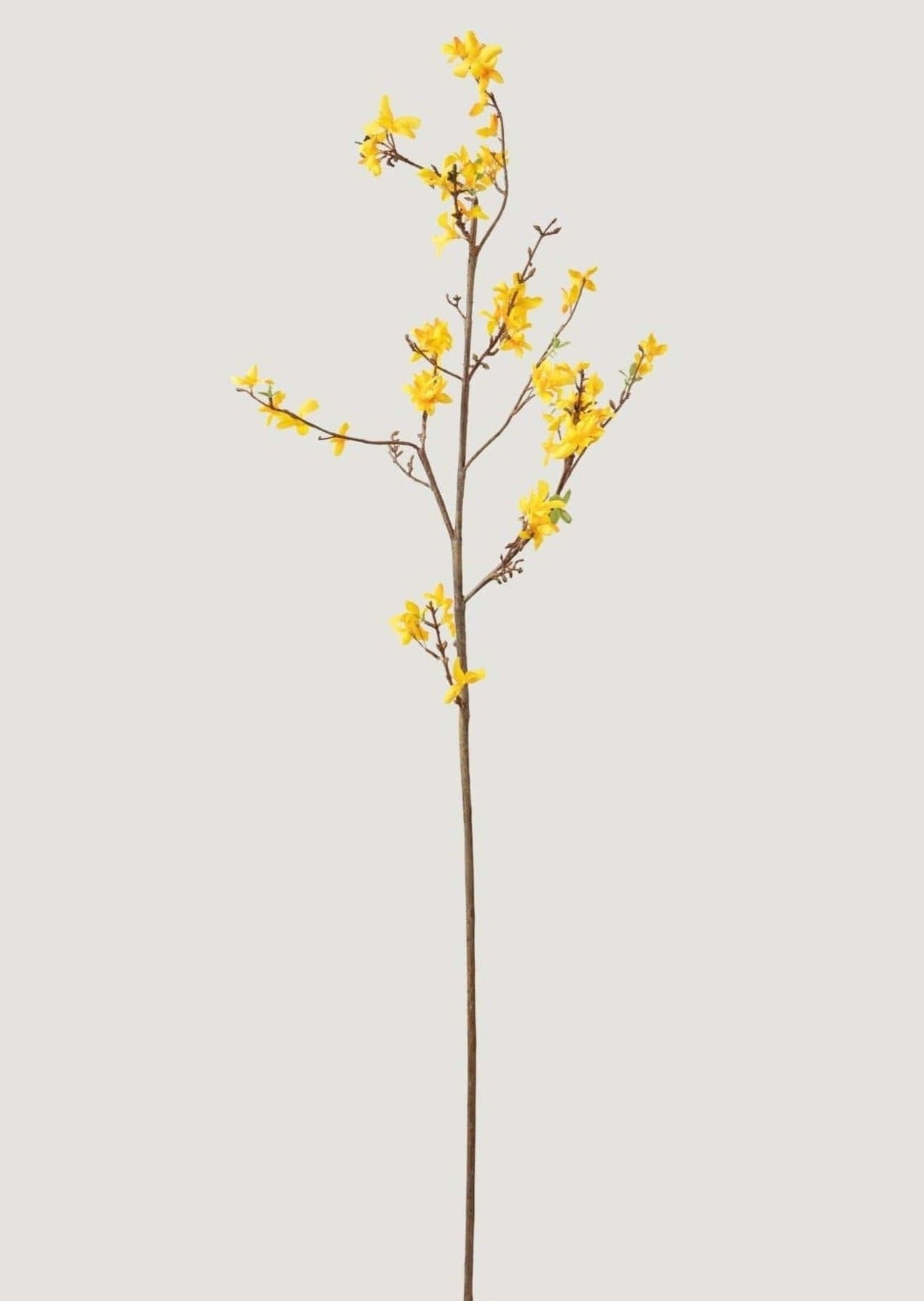 Blooming Faux Flowers Forsythia Branch in Yellow