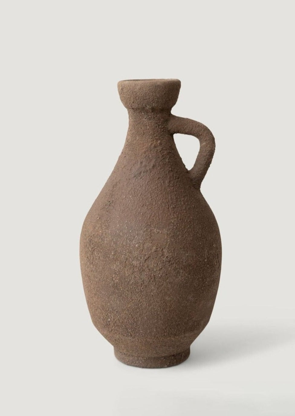 Clay Vase in Brown by Jitana at Afloral