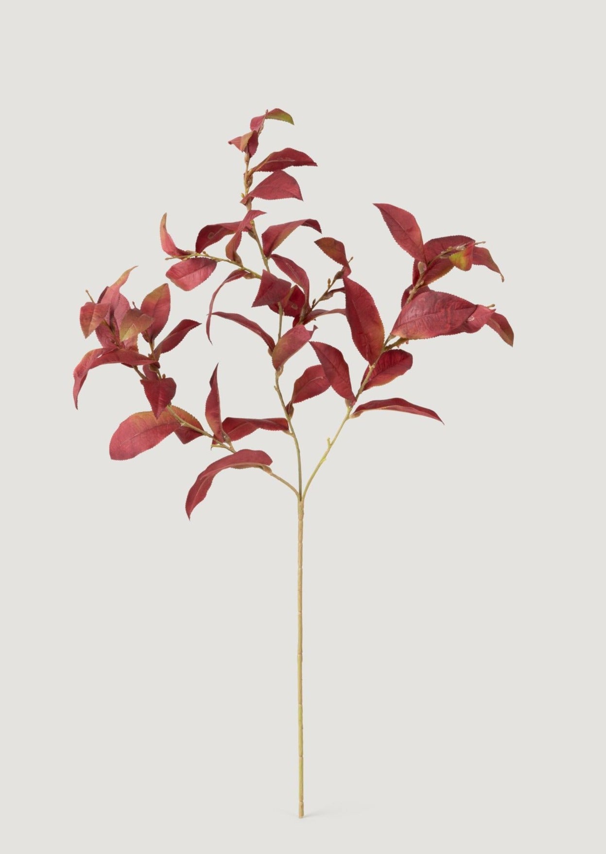 Faux Tea Leaf in Burgundy