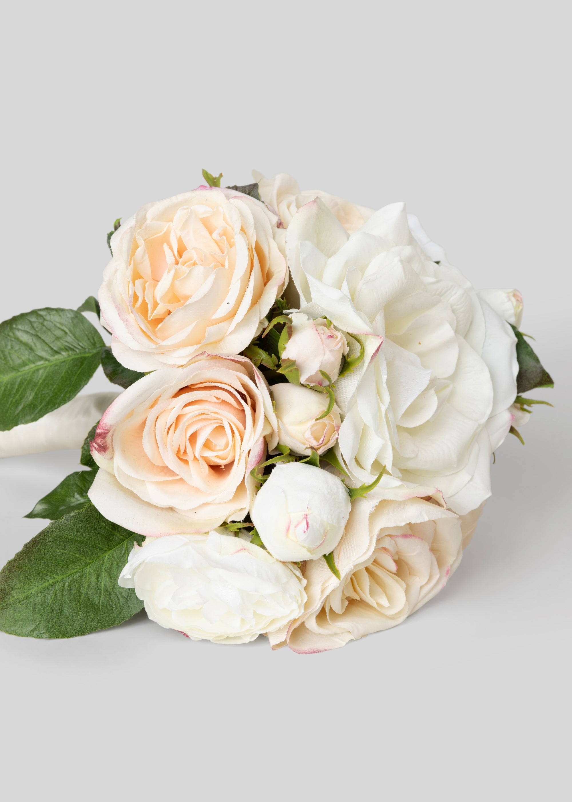 Silk Cream Rose Bouquet