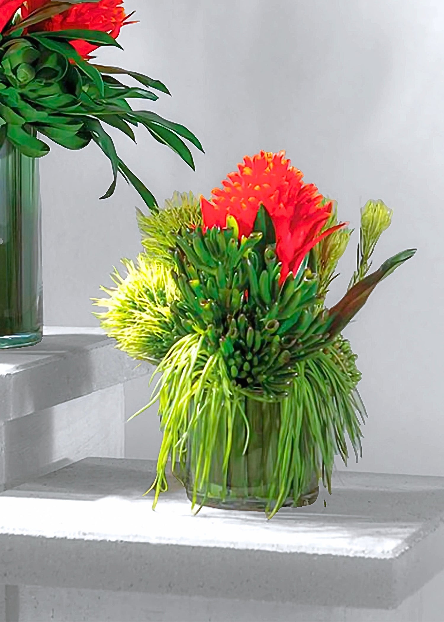 Styled Tropical Flowers Artificial Arrangement