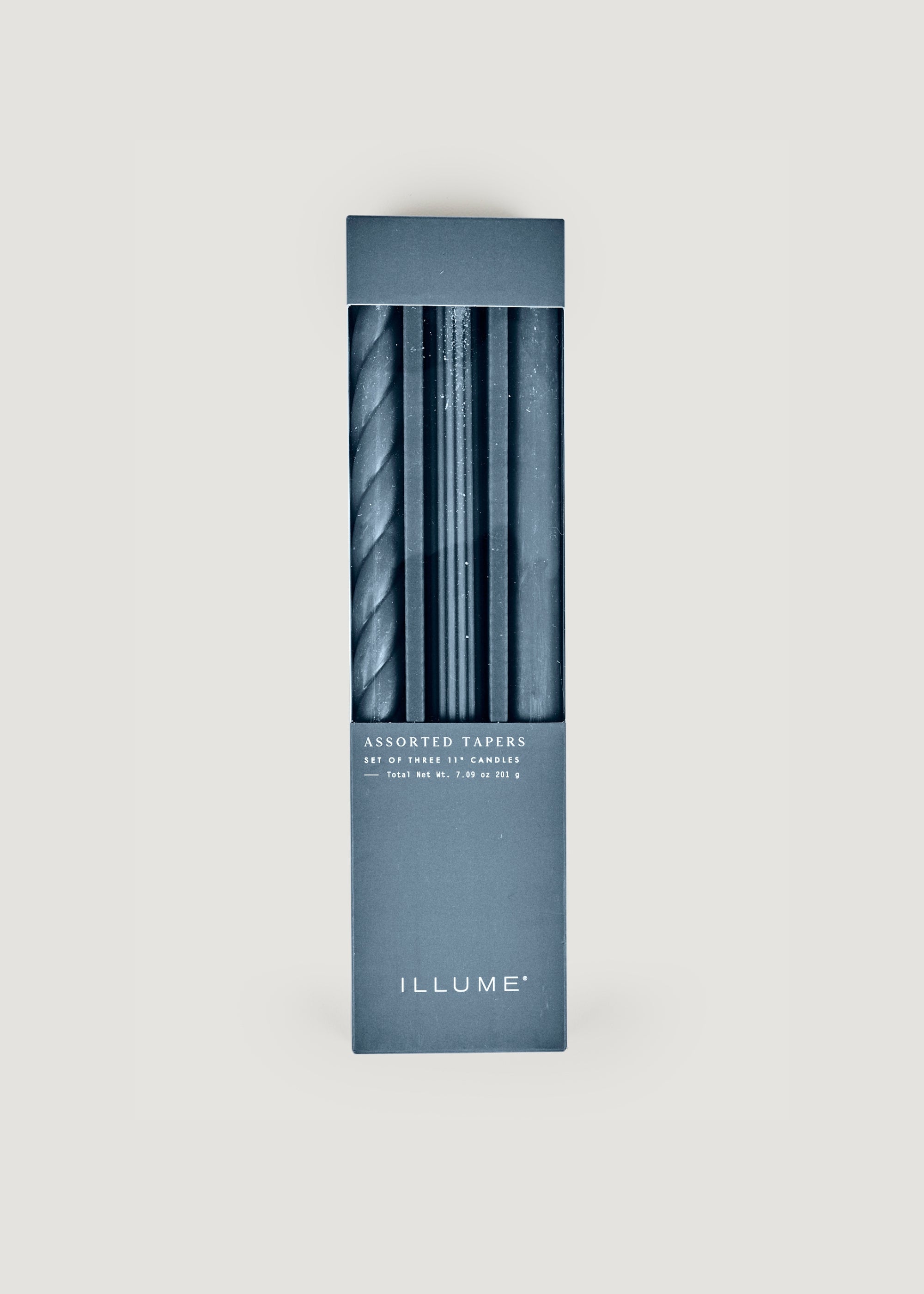 Home Dining Decor Navy Blue Taper Candle Set at Afloral