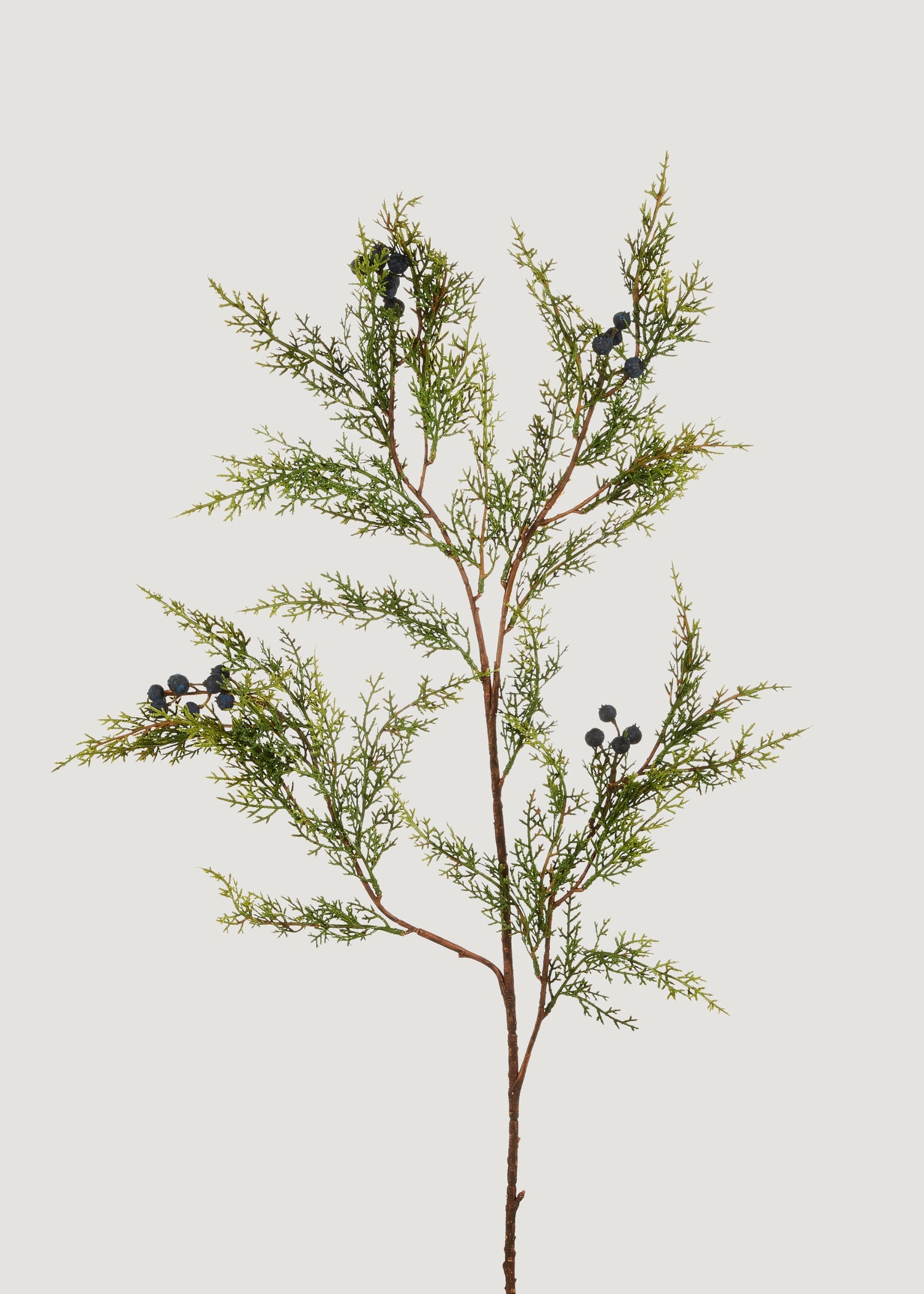Artificial Juniper and Berry Branch