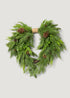Artificial Heart Pine Wreath