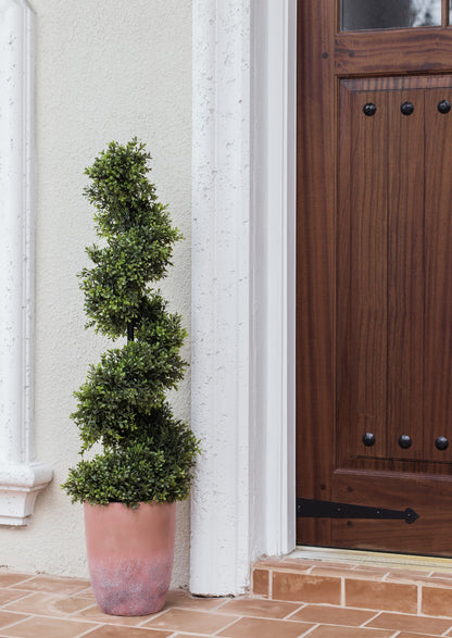 Artificial Boxwood Topiary in Pot