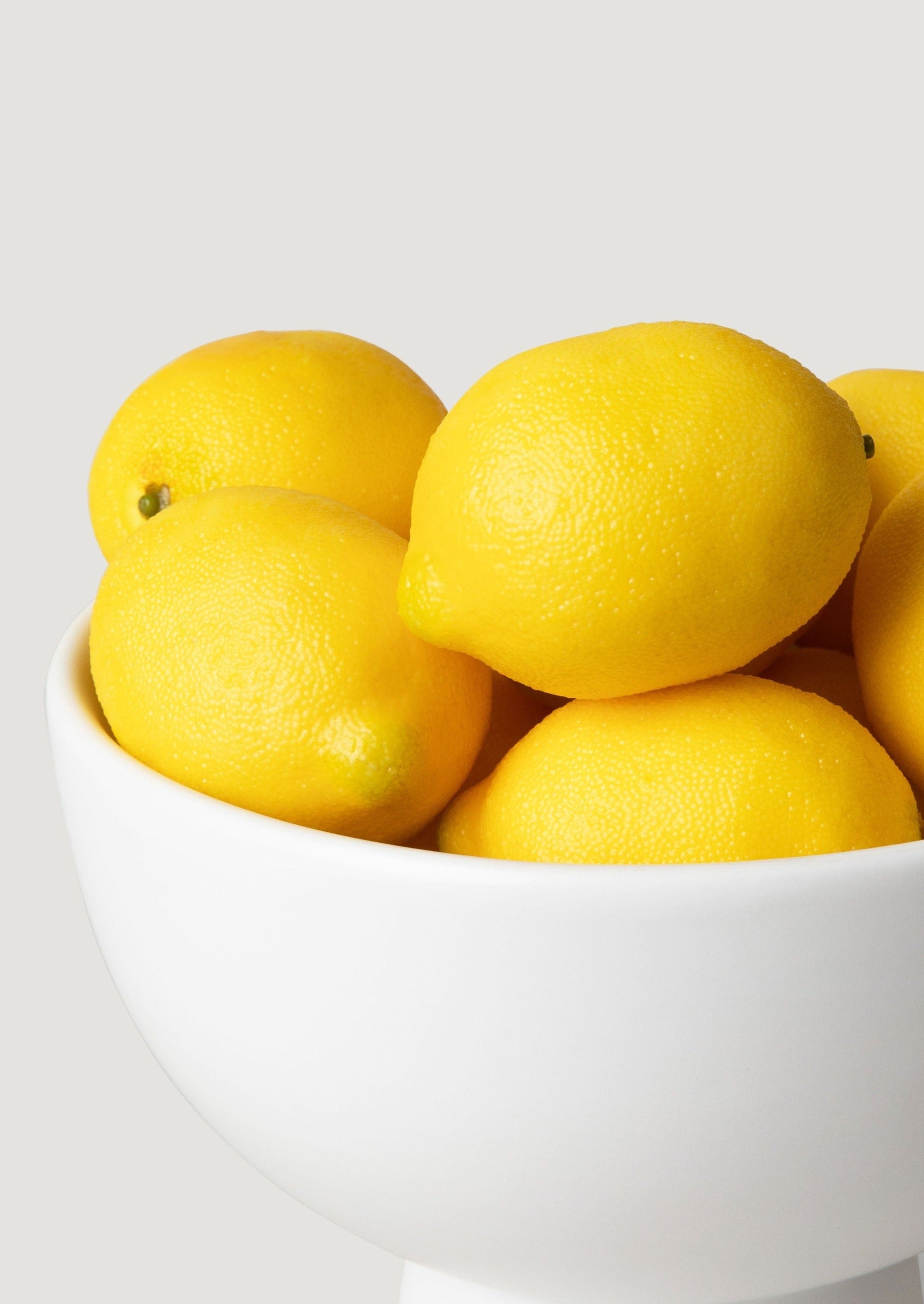 Ceramic Compote Bowl with Lemons