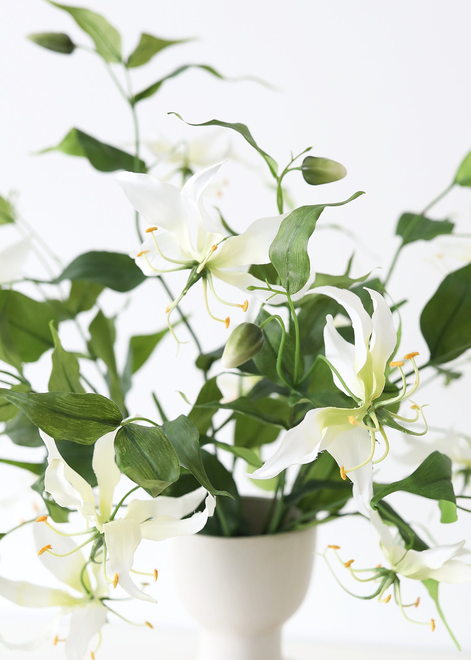 Close-up of Gloriosa Lily Arrangement