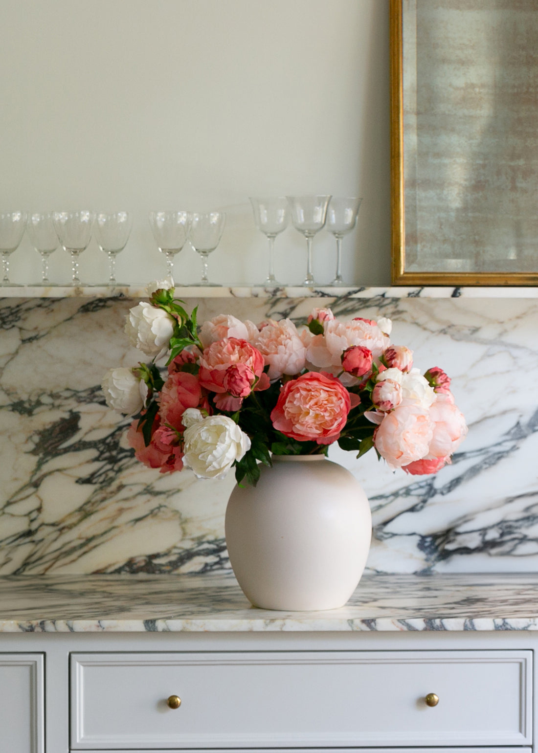 Real Touch Peony Arrangement