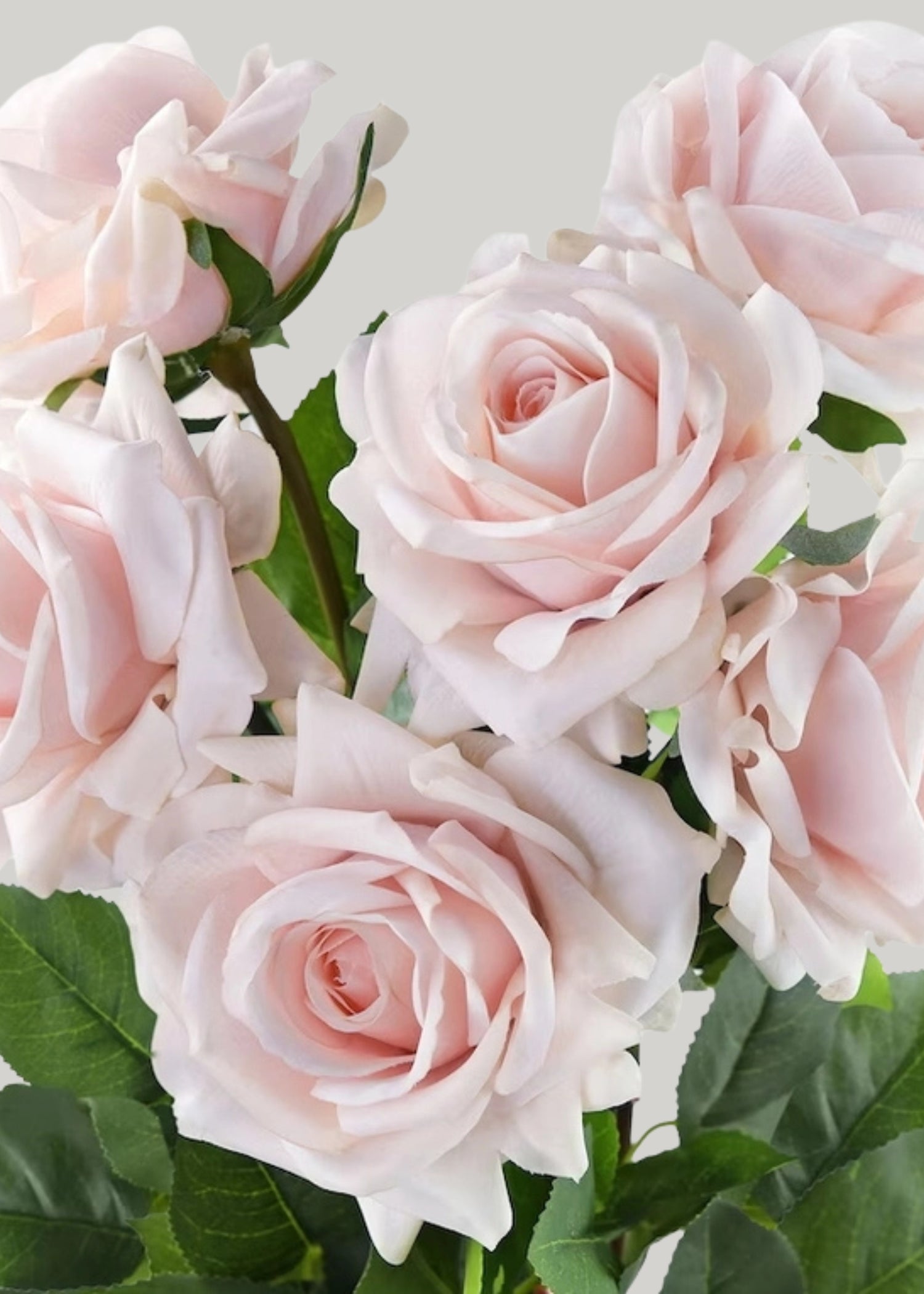 Deluxe Real Touch Rose in Soft Pink