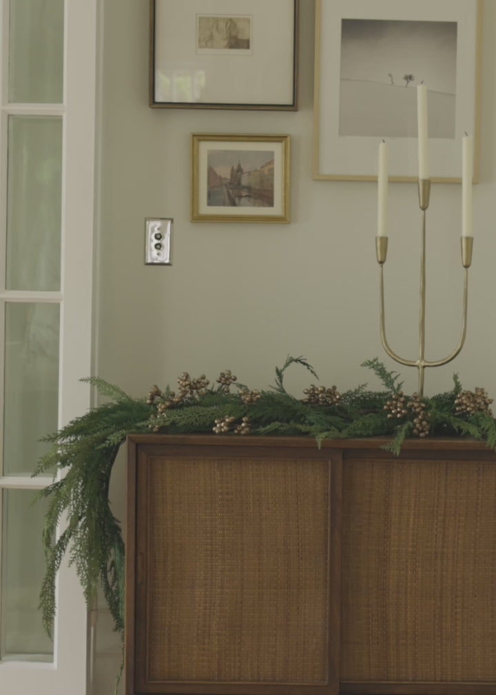 Real Touch Lebanon Cedar Holiday Table Garland - 48"