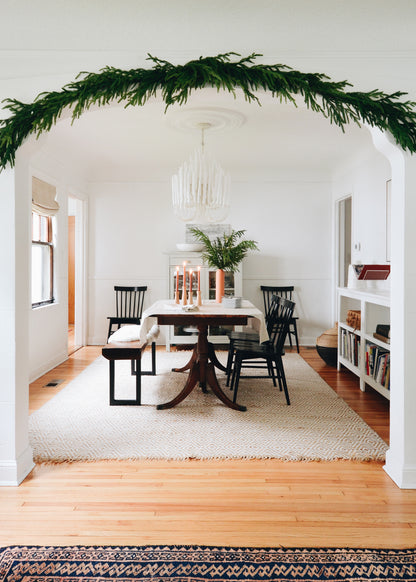 Holiday Home Styling with Afloral Real Touch Norfolk Pine Garland