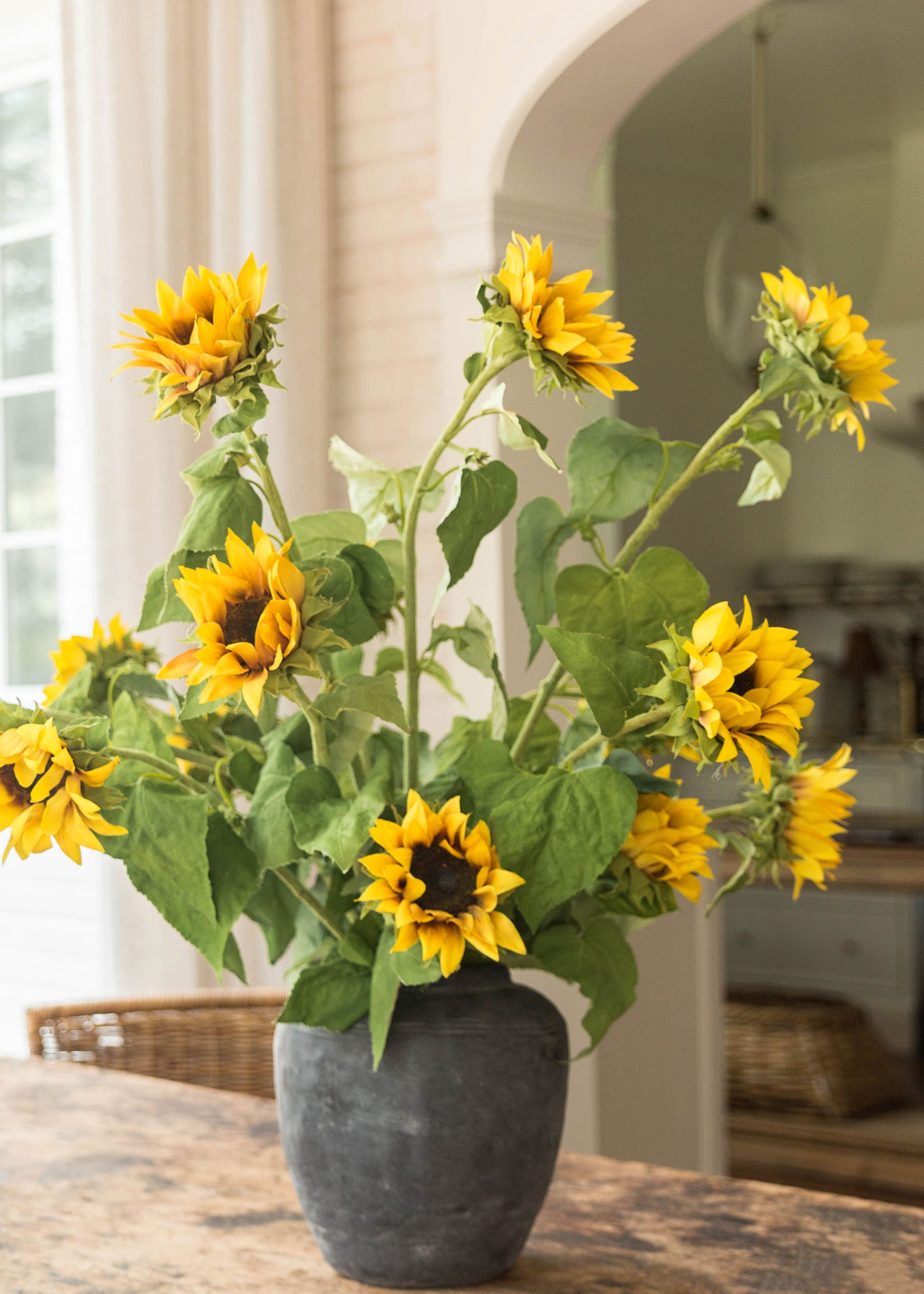 Arranging Artificial Sunflowers