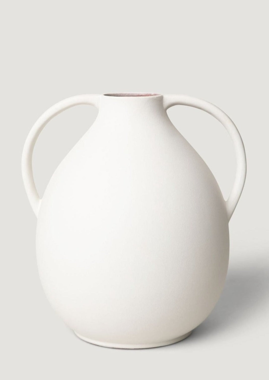 Afloral Natural White Clay Jug Vase - 14