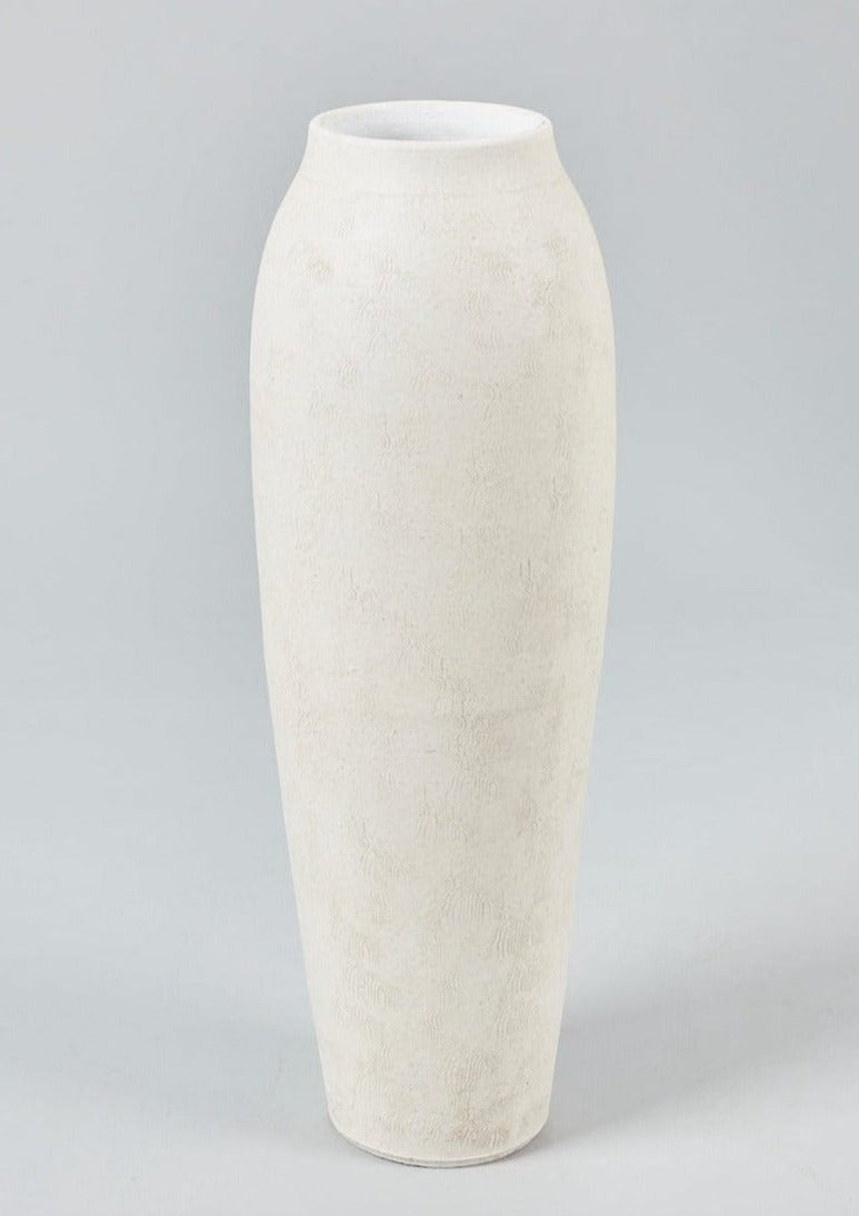 Tall Cream Ceramic Vase - 22.75