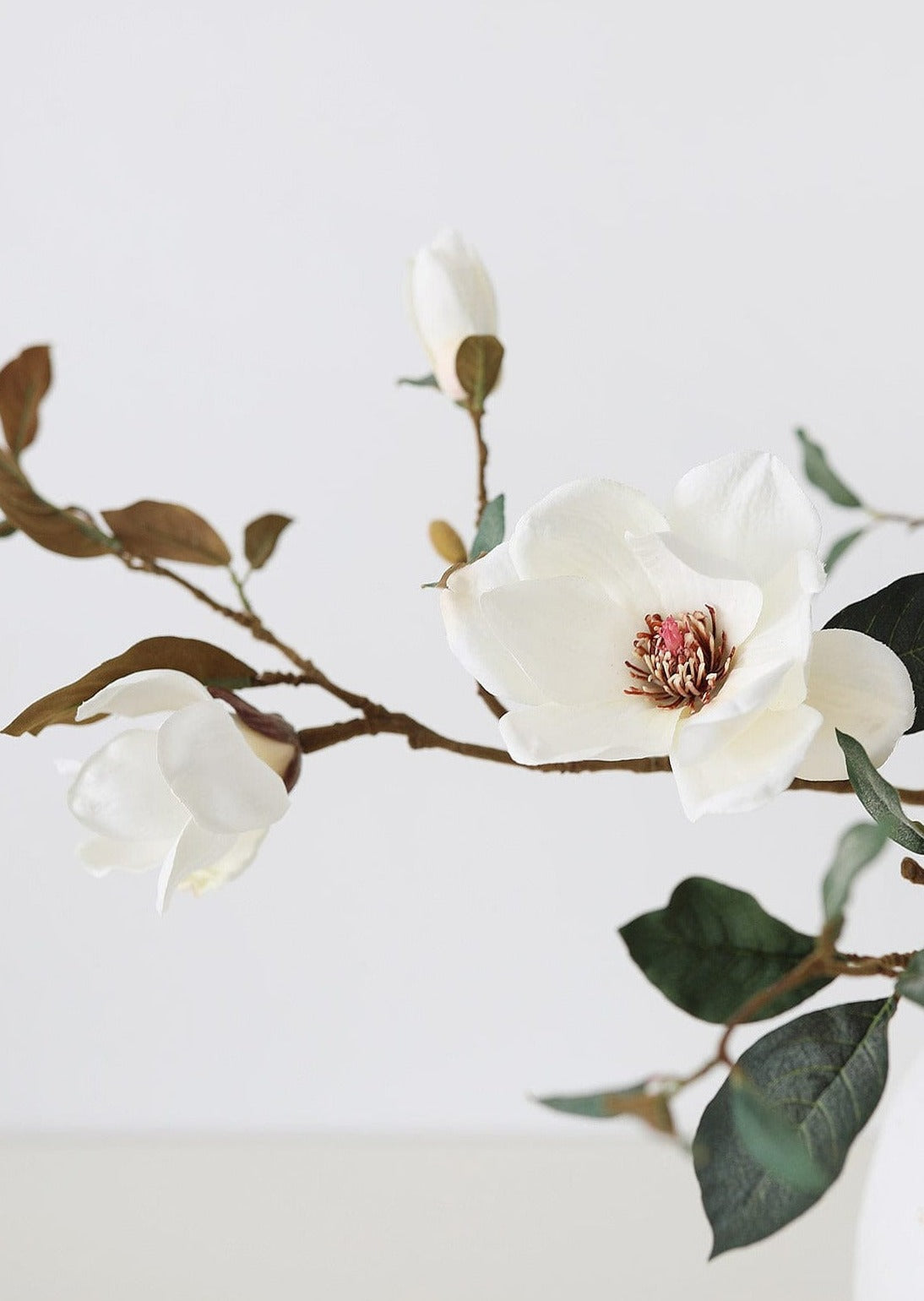 Afloral Faux Magnolia Blossom Spring Branches