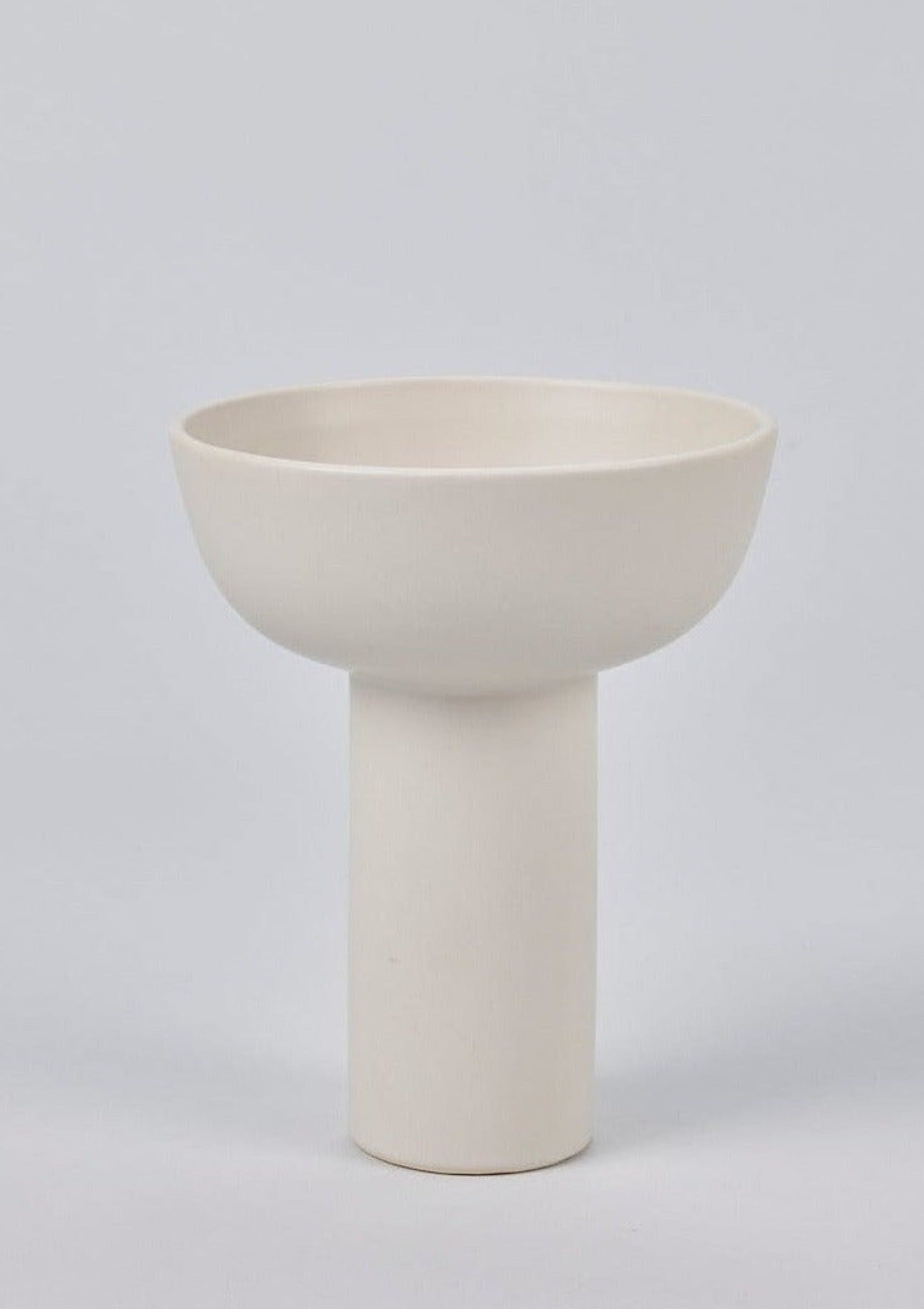 afloral Ceramic Vases Cream Ikebana Vase