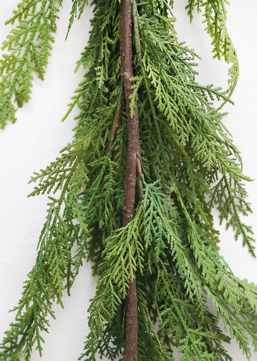 Back of Cedar Greenery Garland at afloral