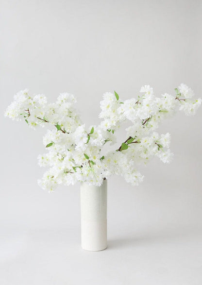 White Cherry Blossom Branches in Vase at afloral