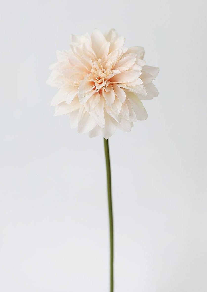 Soft Pink Dahlia Stem, Pink Silk Wedding Flowers