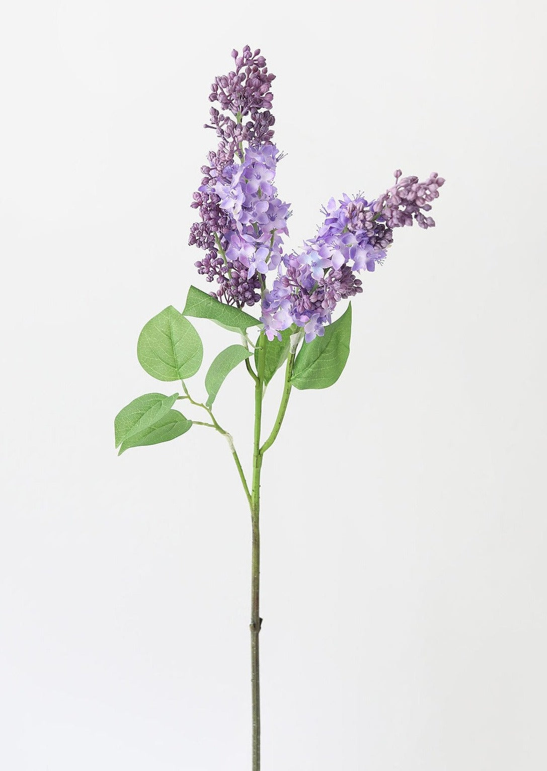 purple artificial lilac flower branch - 34.5"