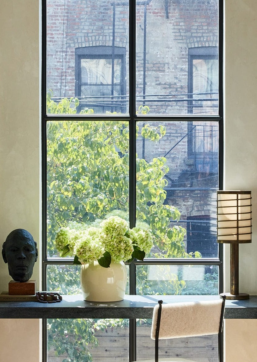 French Country Green Real Touch Hydrangeas in Afloral Table Vase