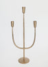 Candle Decor Antique Gold Metal Candelabra