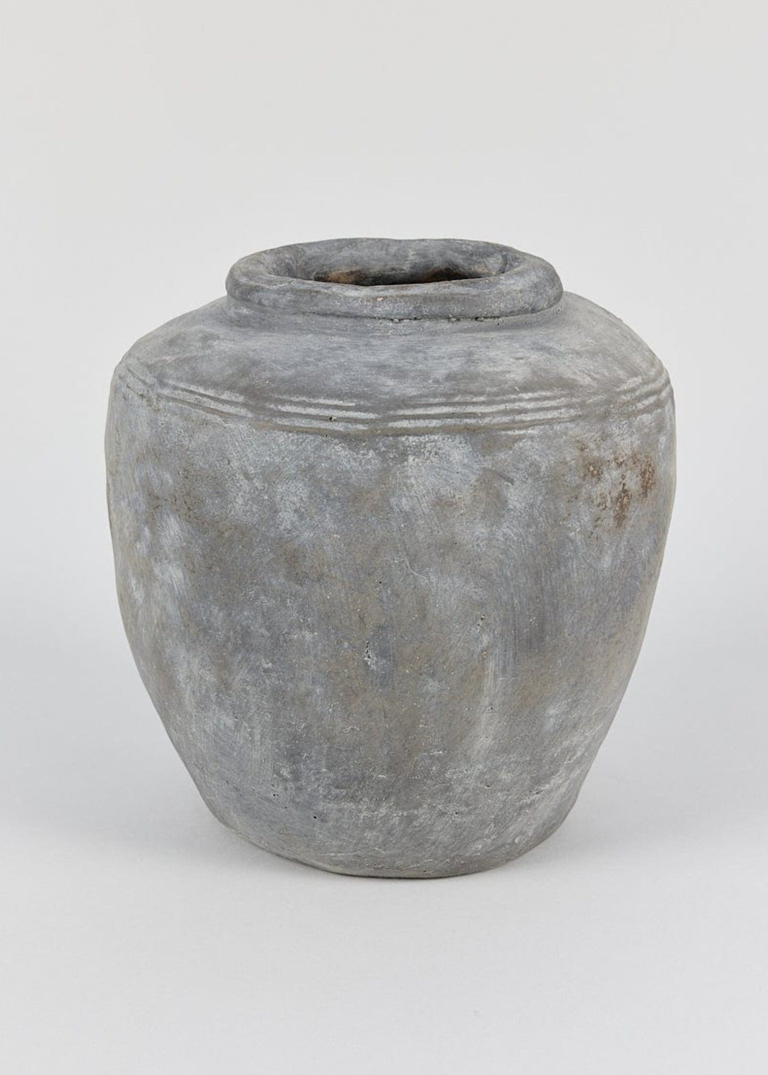 Rustic Textured Grey Concrete Vase at afloral