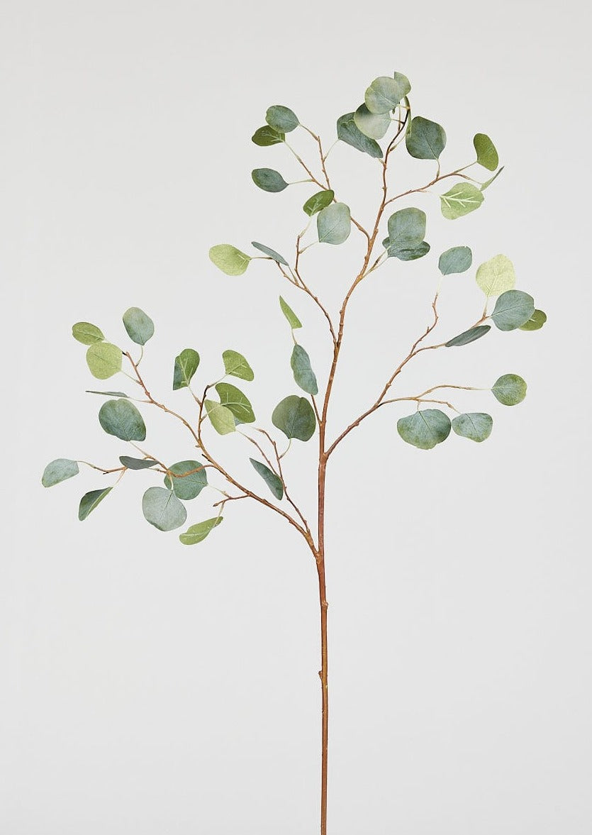Afloral Tall Faux Branches Silver Dollar Eucalyptus Leaves