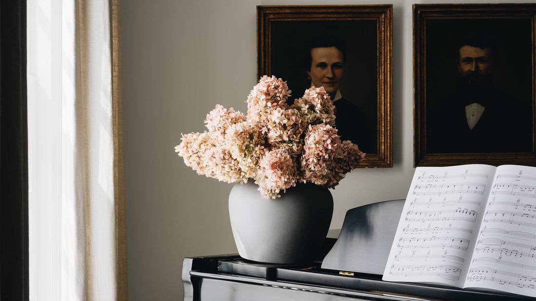 Dried Hydrangea and Fall-Dried Botanicals for your Home Spaces