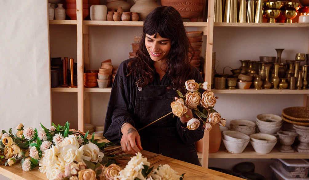 Artificial Wedding Bouquet with Siren Floral Co.