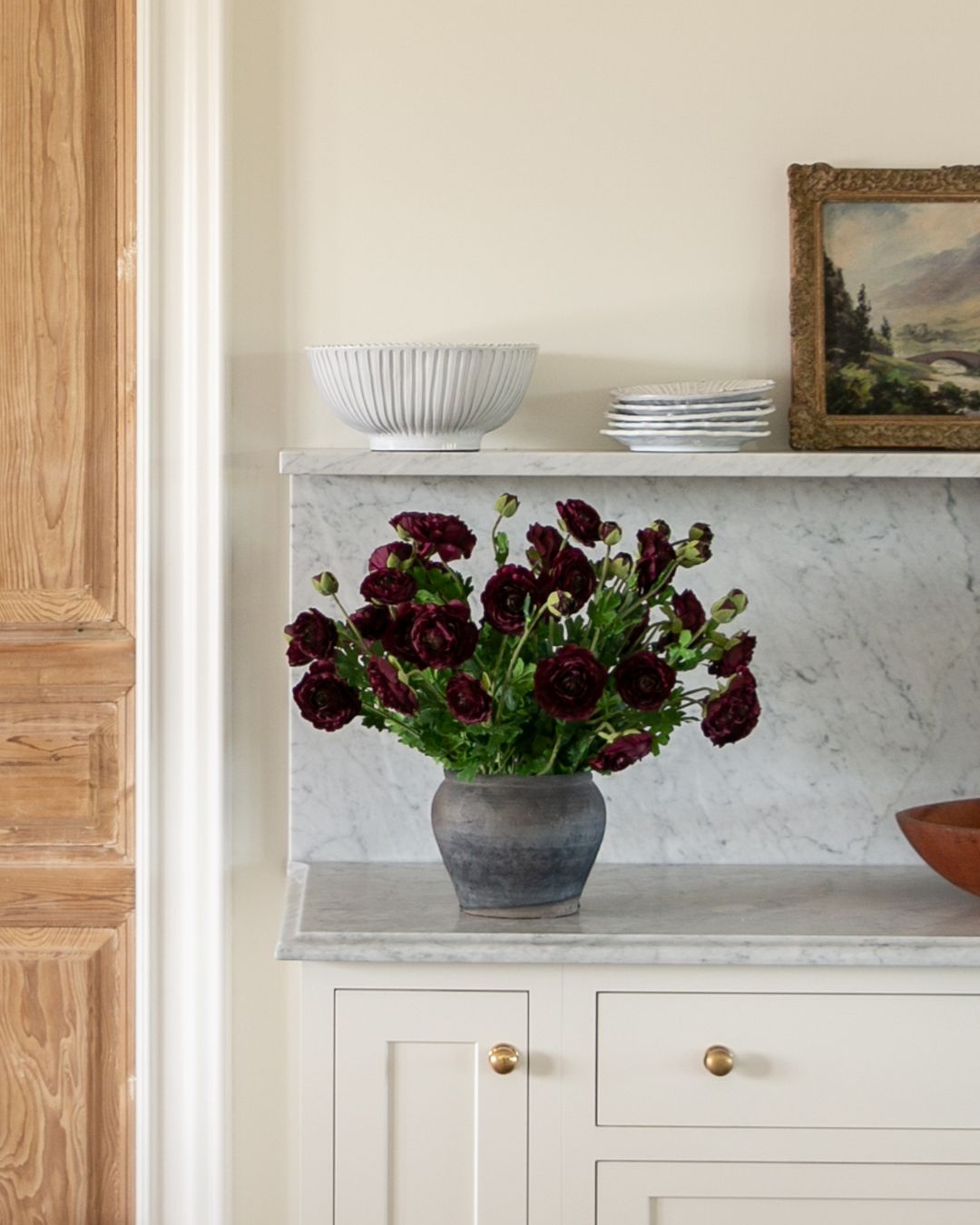 flowering ranunculus bush