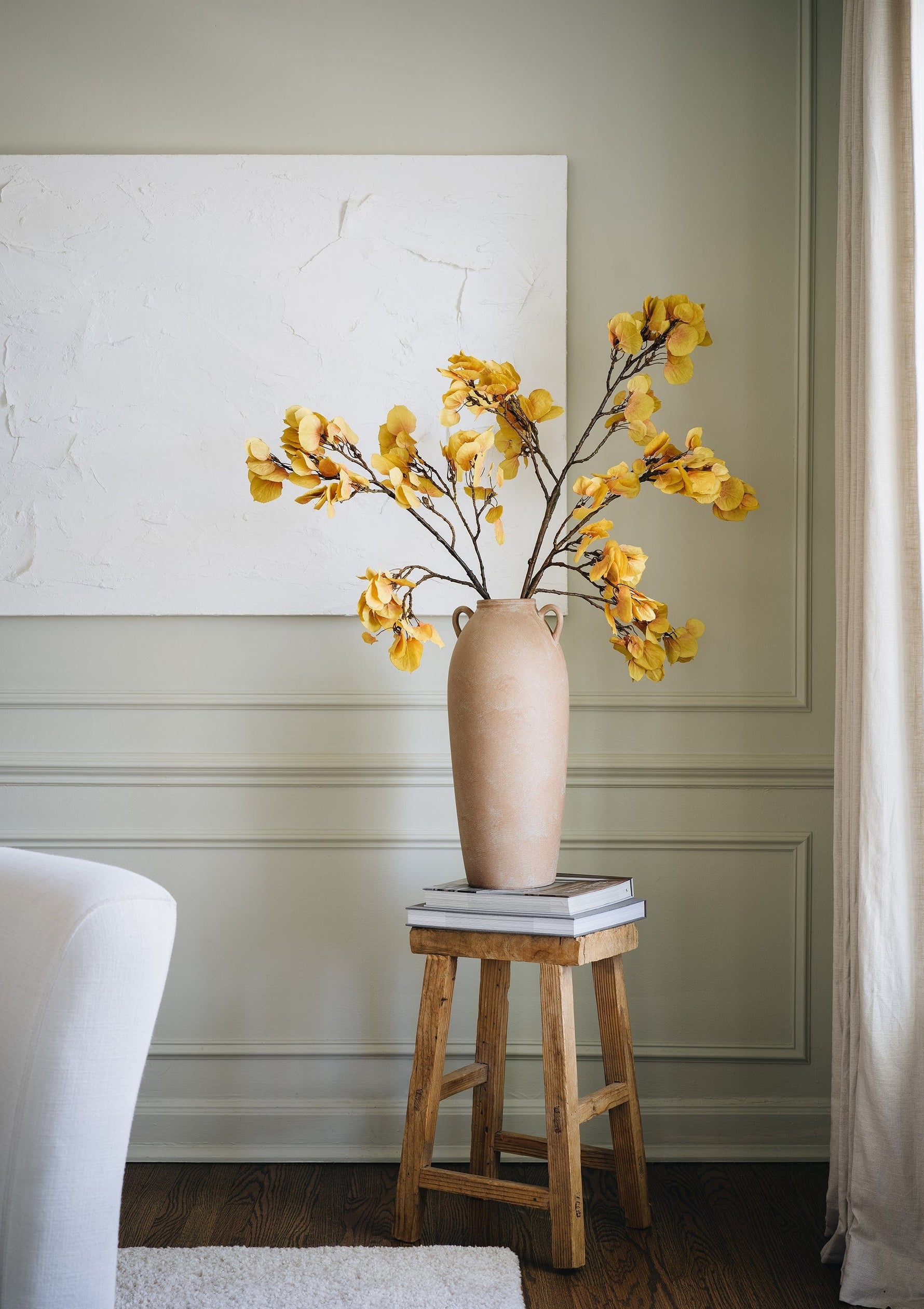 Autumn Yellow Aspen Leaf Branch Faux Branches for Fall