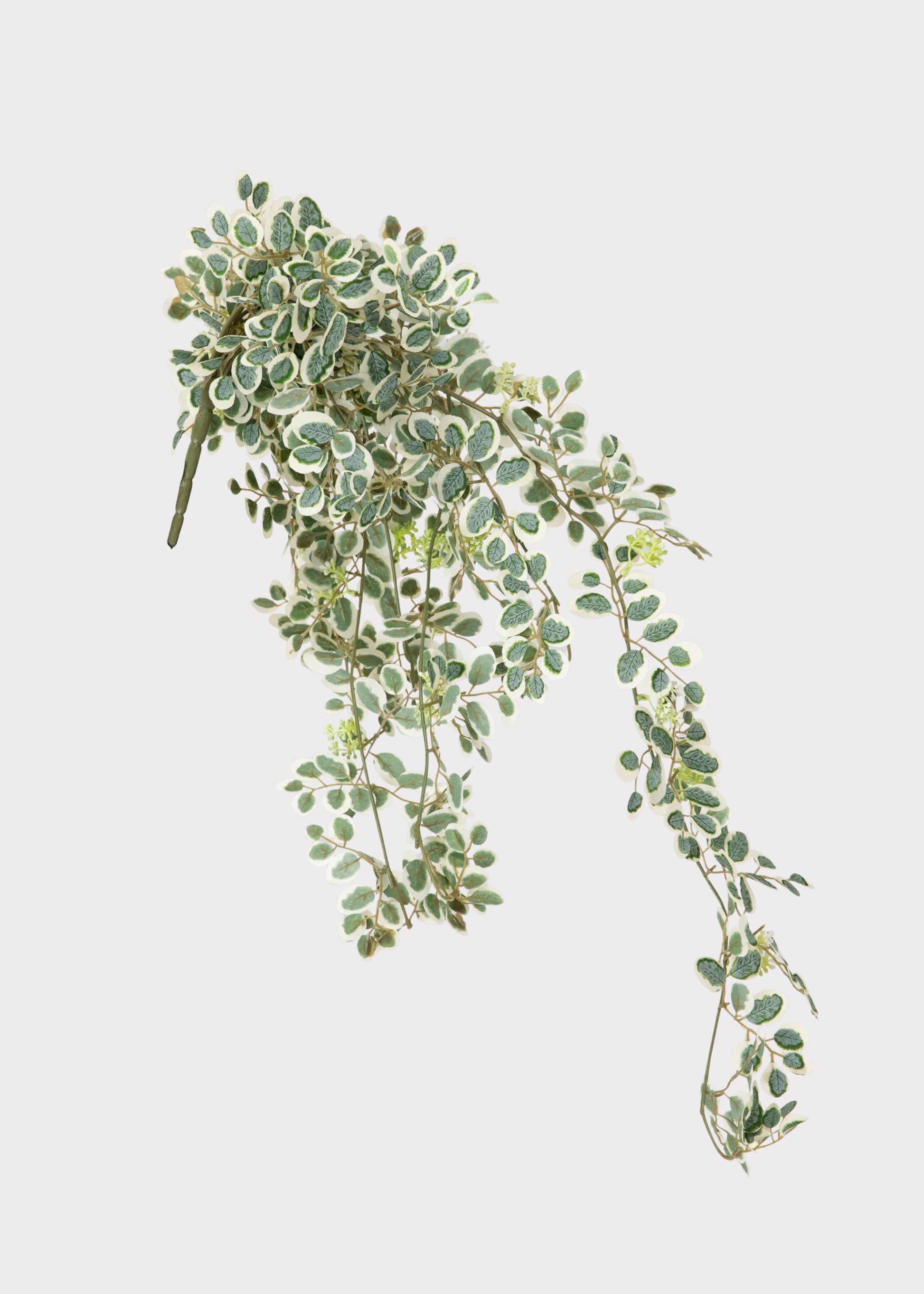 Artificial Button Leaf Hanging Plant