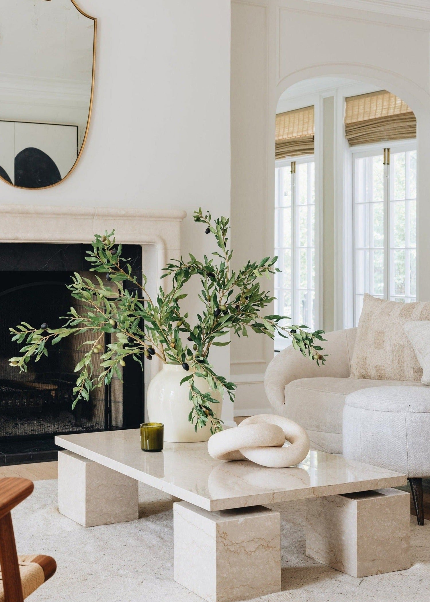 Oversized Marshmallow Ceramic Vase | Large Vases at Afloral.com