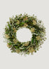 Mixed Green Preserved Eucalyptus and Hydrangea Wreath