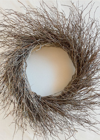 Natural Dried Sweet Huck Branch Wreath