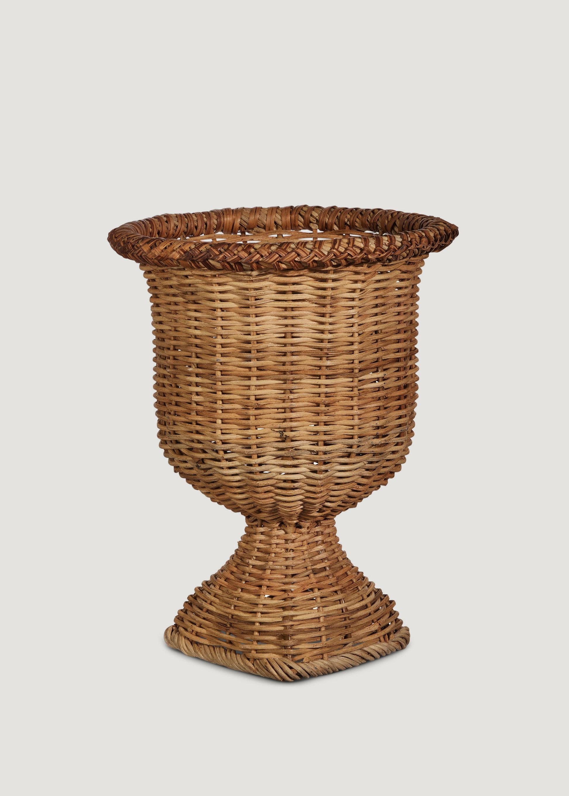Woven Rattan Urn Planter Pot 