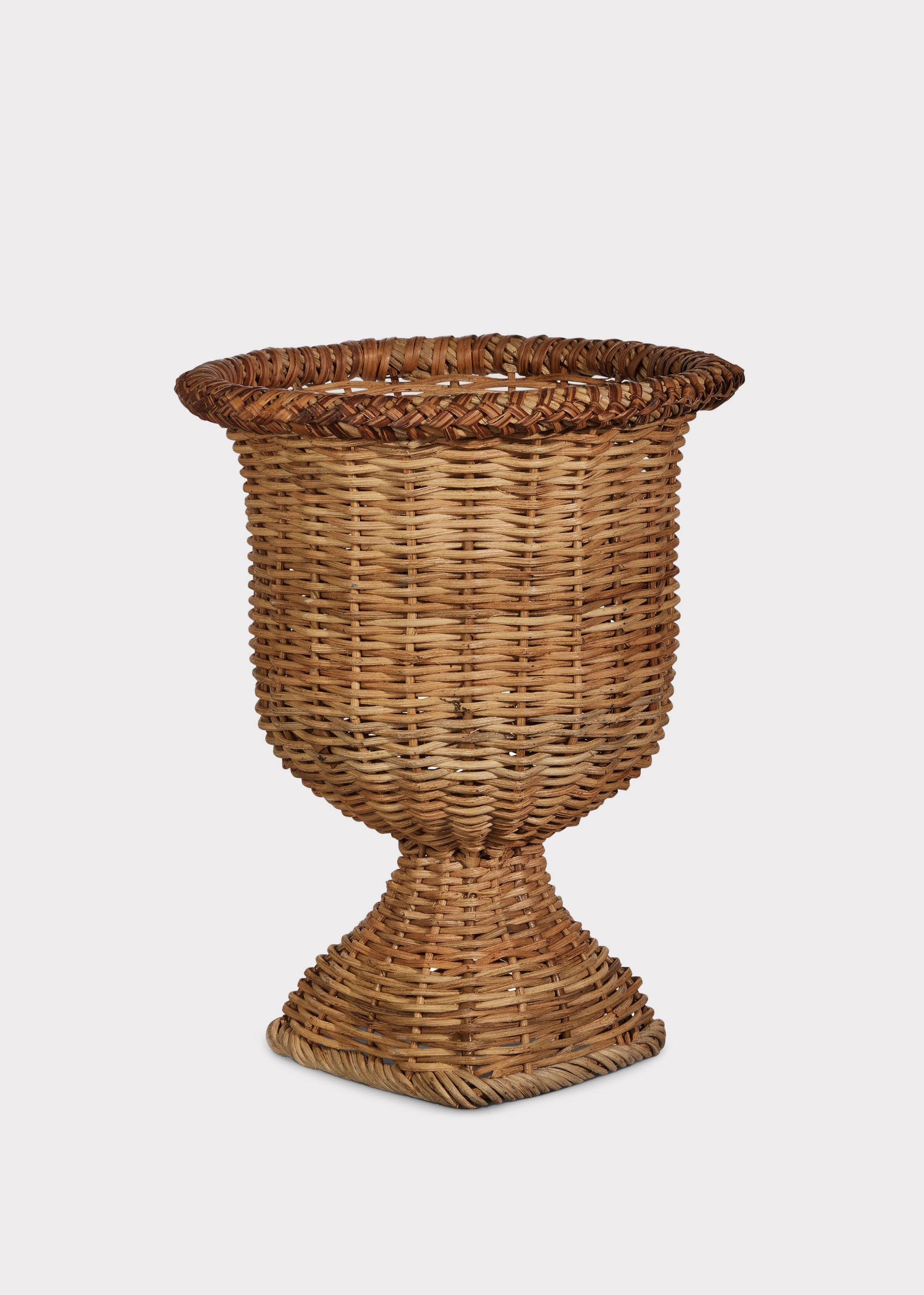 Woven Rattan Urn Planter Pot 