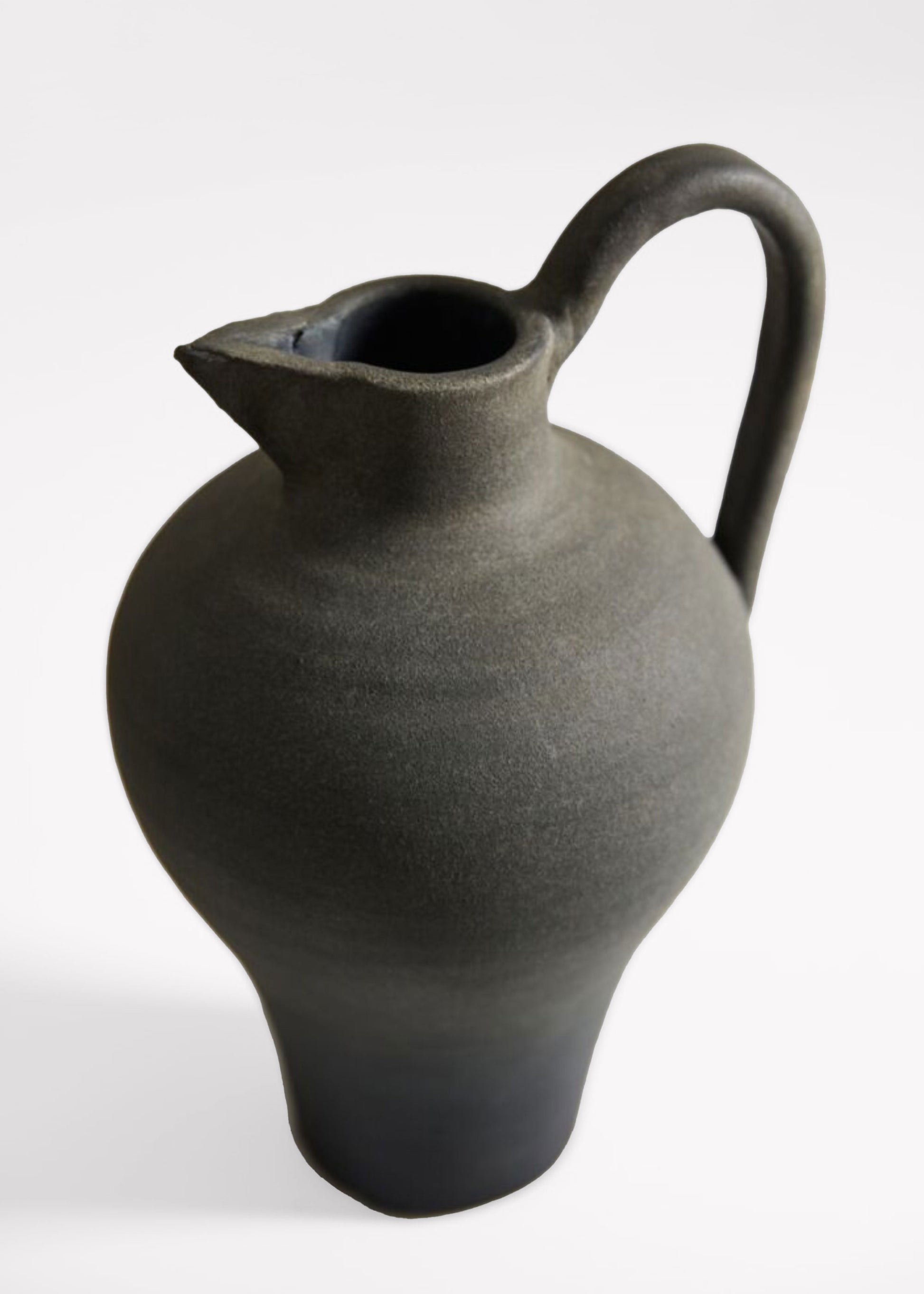 Black terracotta pitcher 