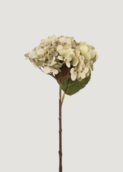 Artificial Hydrangea Flower in Soft Green