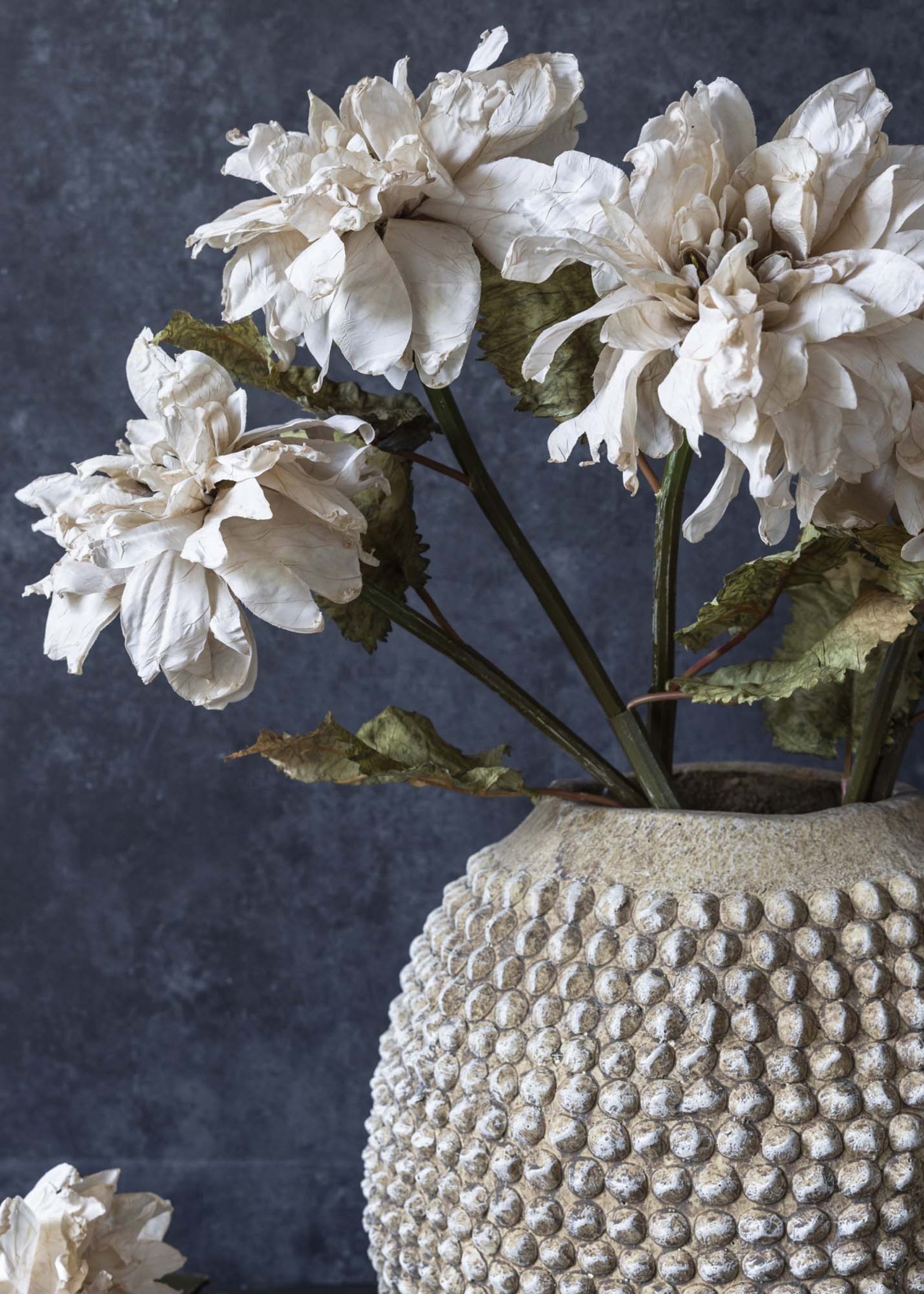 arrangement of artificial dahlia flowers