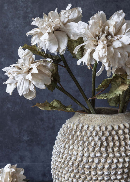 arrangement of artificial dahlia flowers