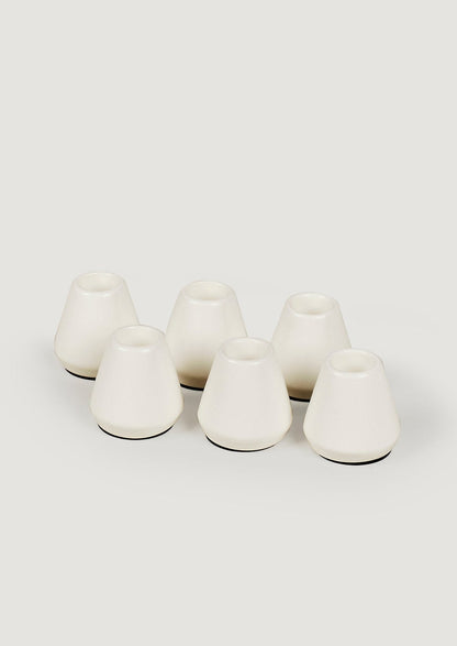 Home Accents Set of 6 White Candle Holders at Afloral 