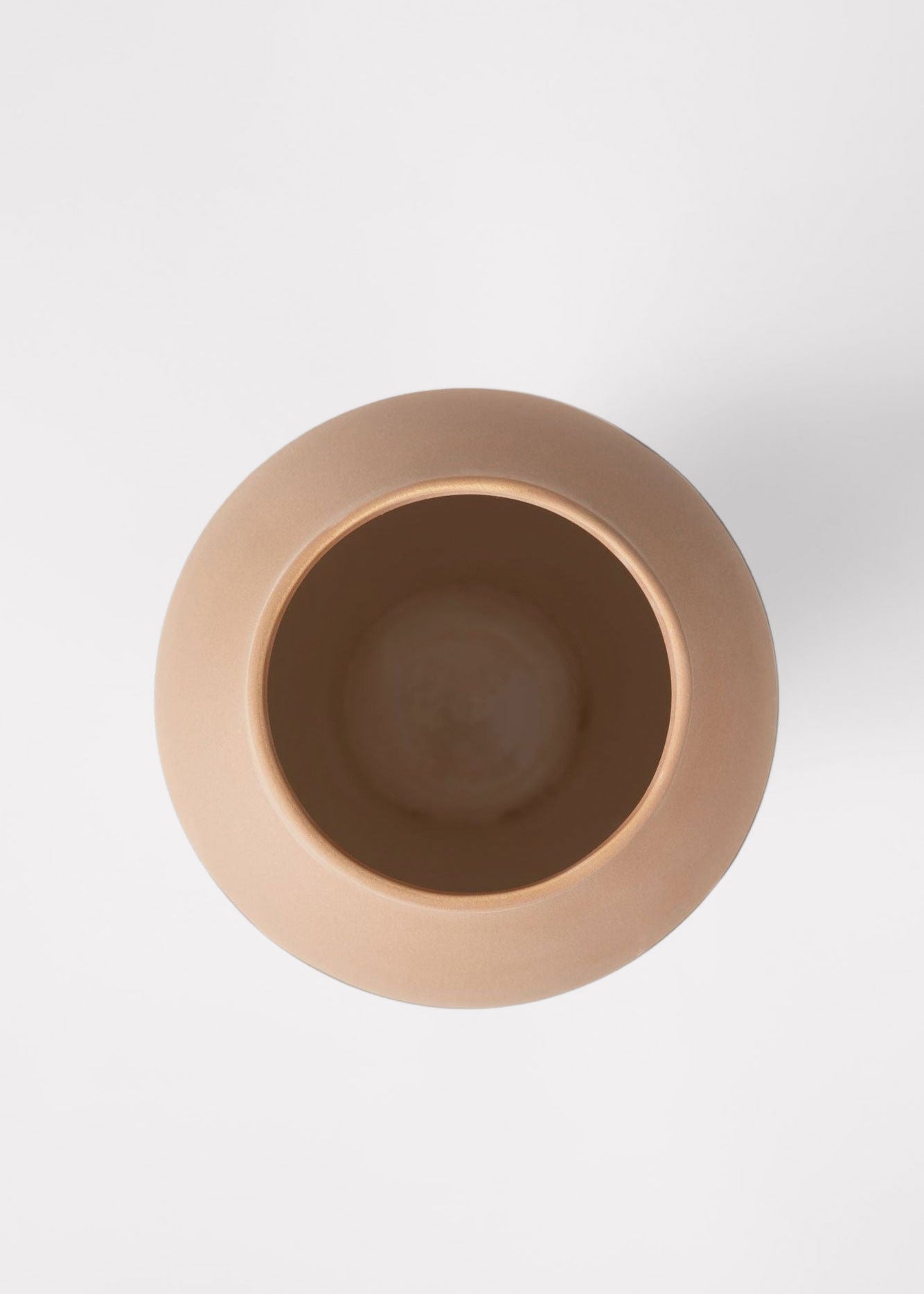 Inside View of Medium Terracotta Vase