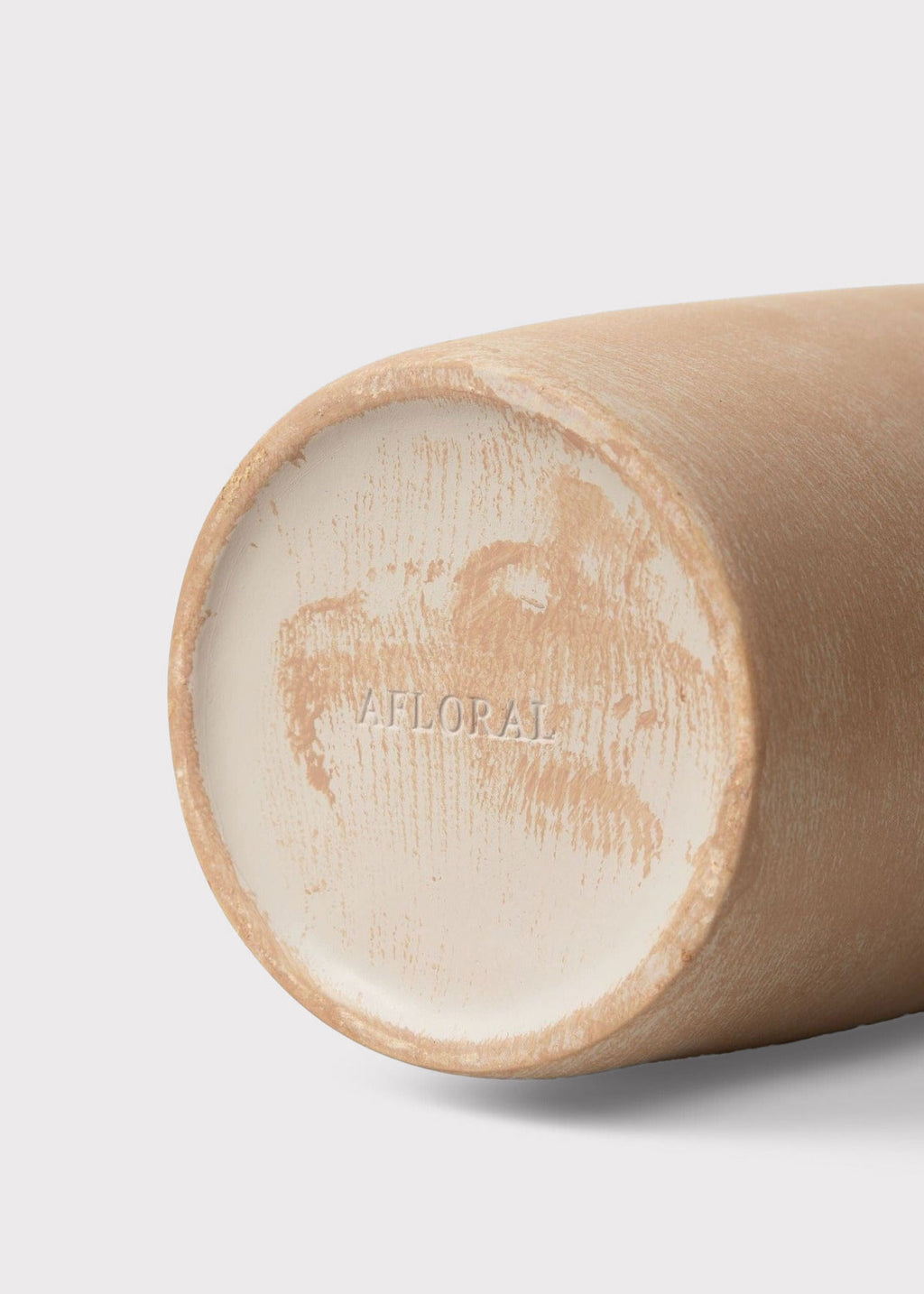 Bottom View of Tall Terracotta Ceramic Vase