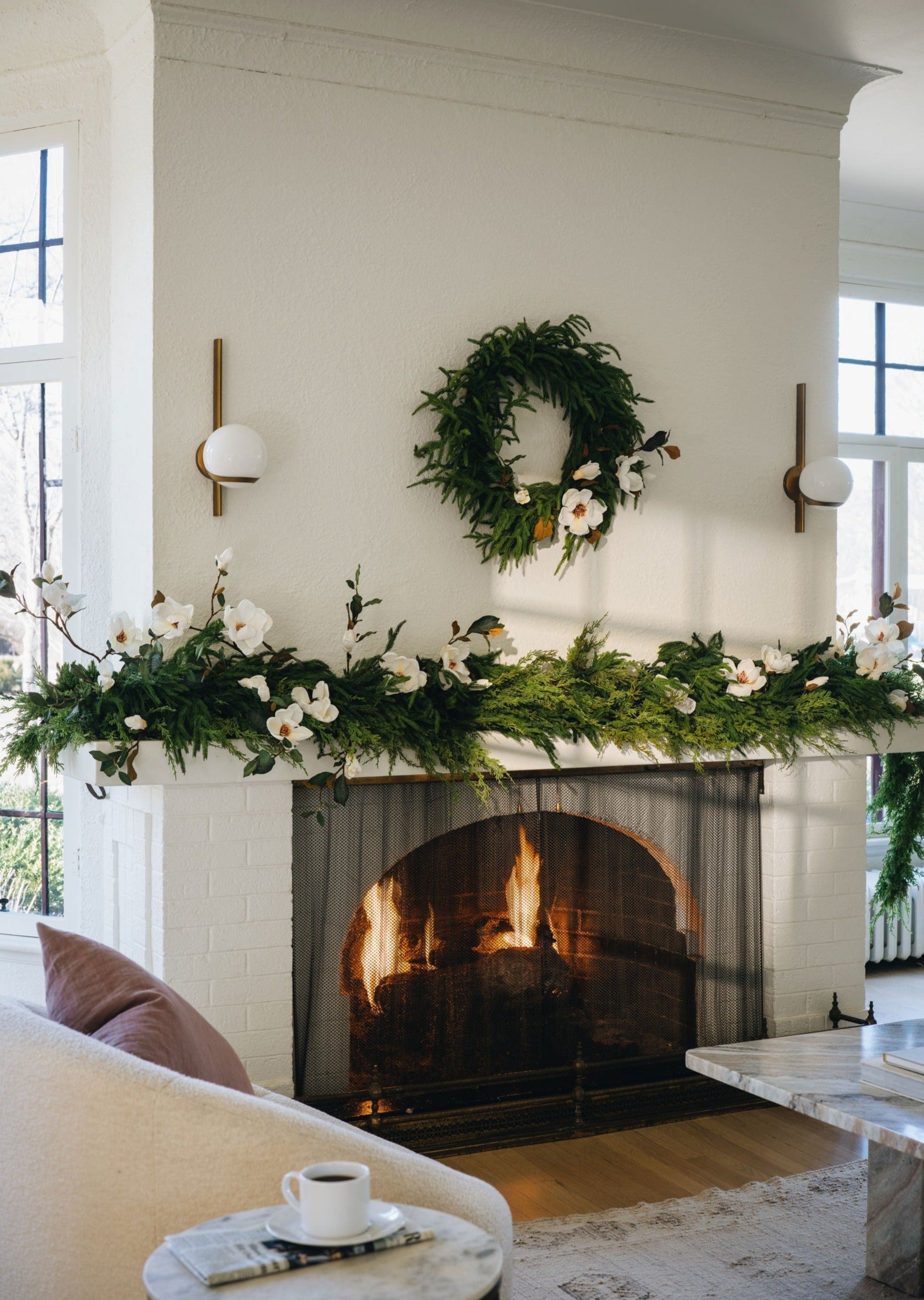 Deluxe Norfolk Pine Garland | Faux Winter Greenery at Afloral.com