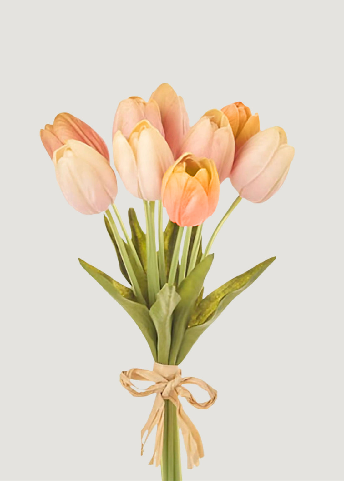 Real Touch Pink Yellow Tulip Flower Bundle
